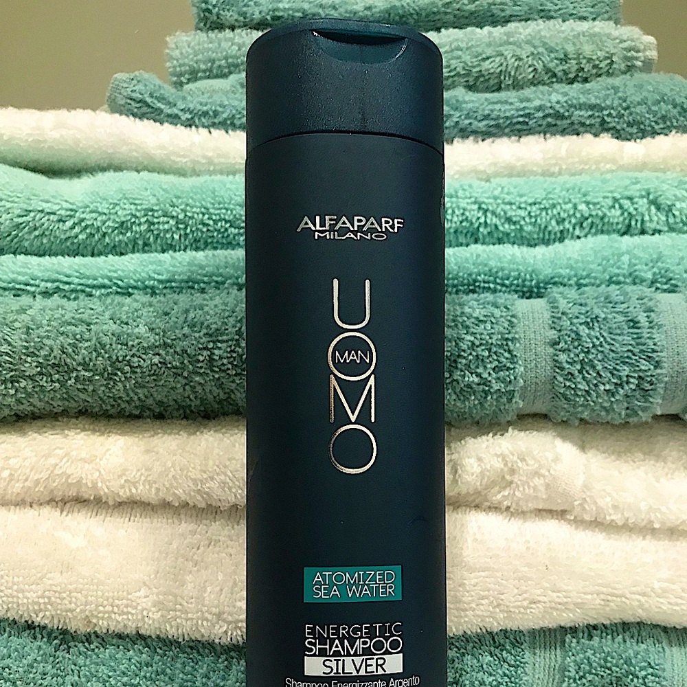 - Alfaparf Milano Uomo Man Atomized Sea Water Energetic Shampoo Silver 6.7…